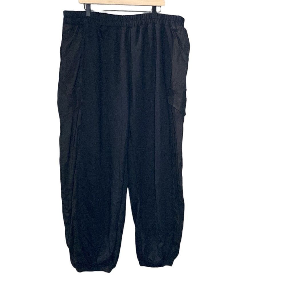fashion nova black cargo sweat jogger pants plus new - Picture 2 of 12